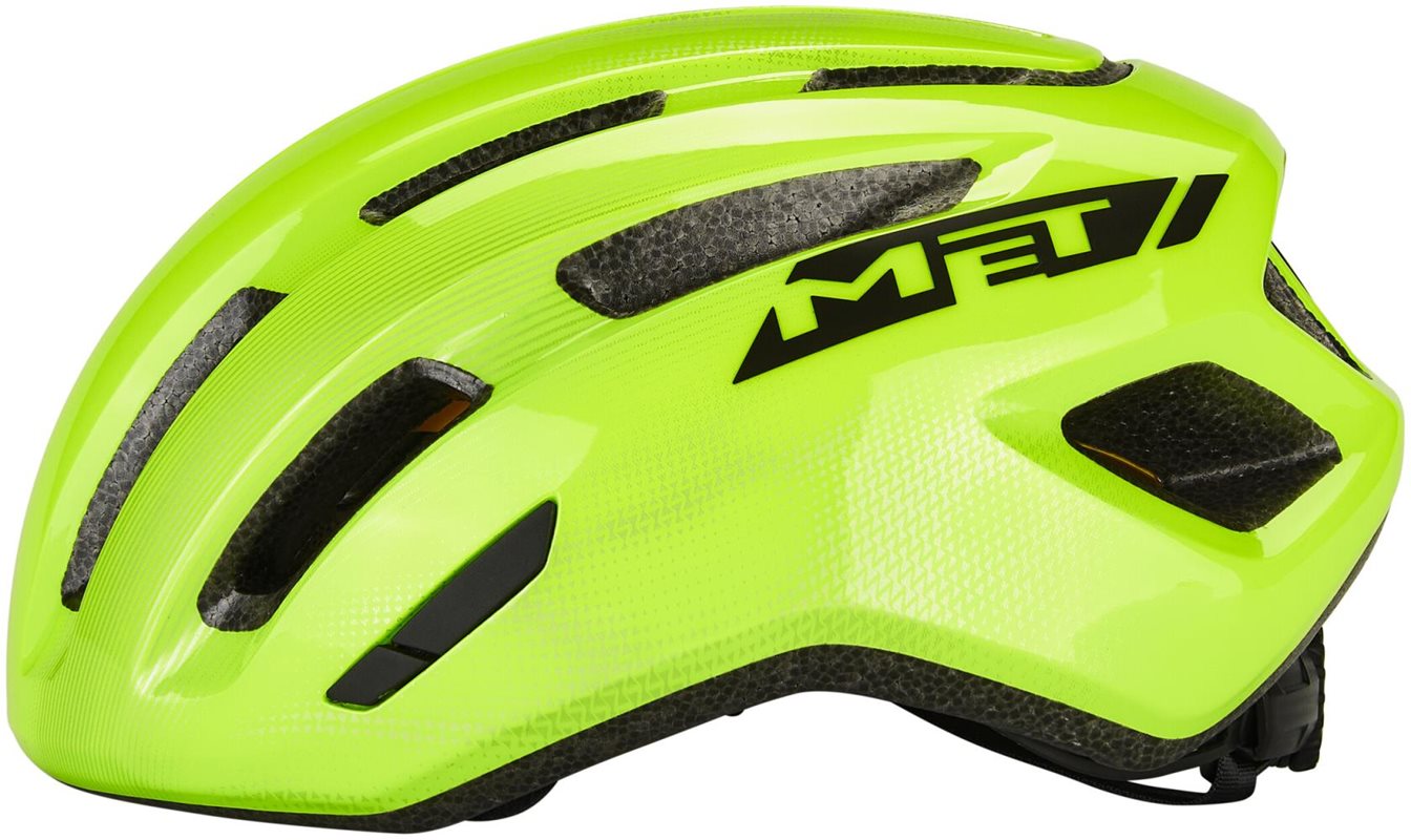 Met Cykelhjälm Miles Mips Safety Yellow/Glossy