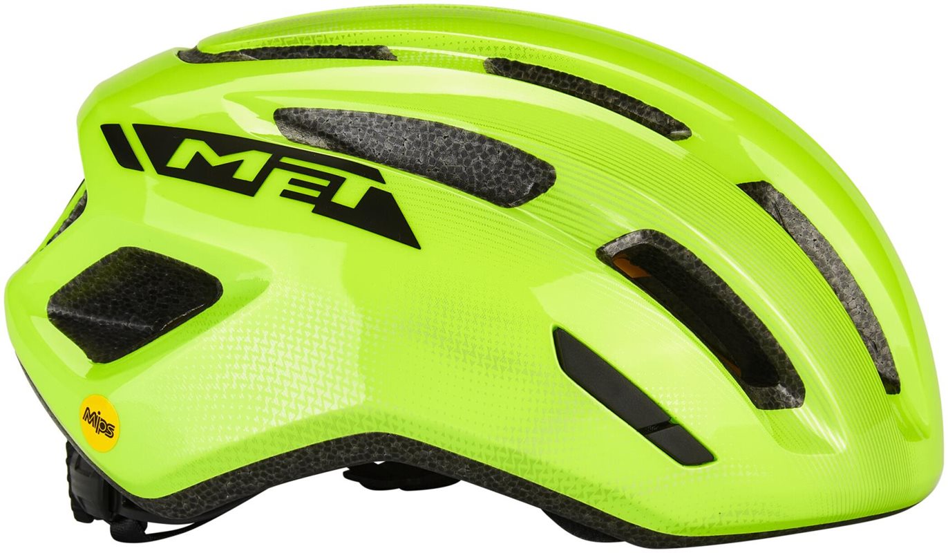Met Cykelhjälm Miles Mips Safety Yellow/Glossy