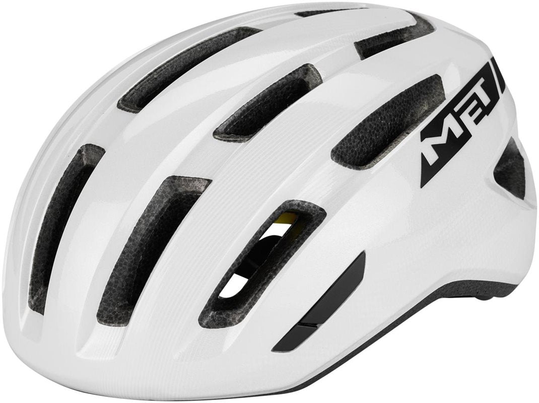 Met Cykelhjälm Miles Mips White/Glossy