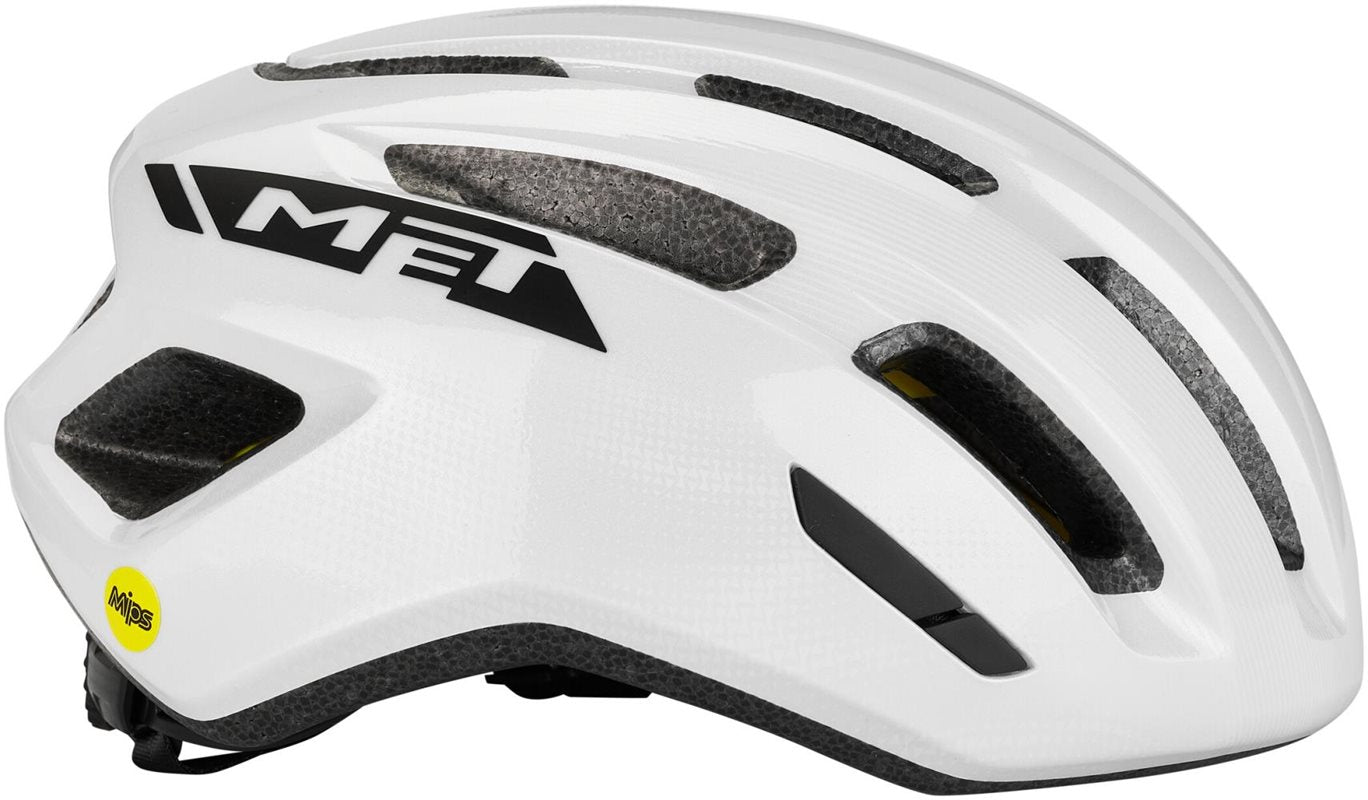 Met Cykelhjälm Miles Mips White/Glossy
