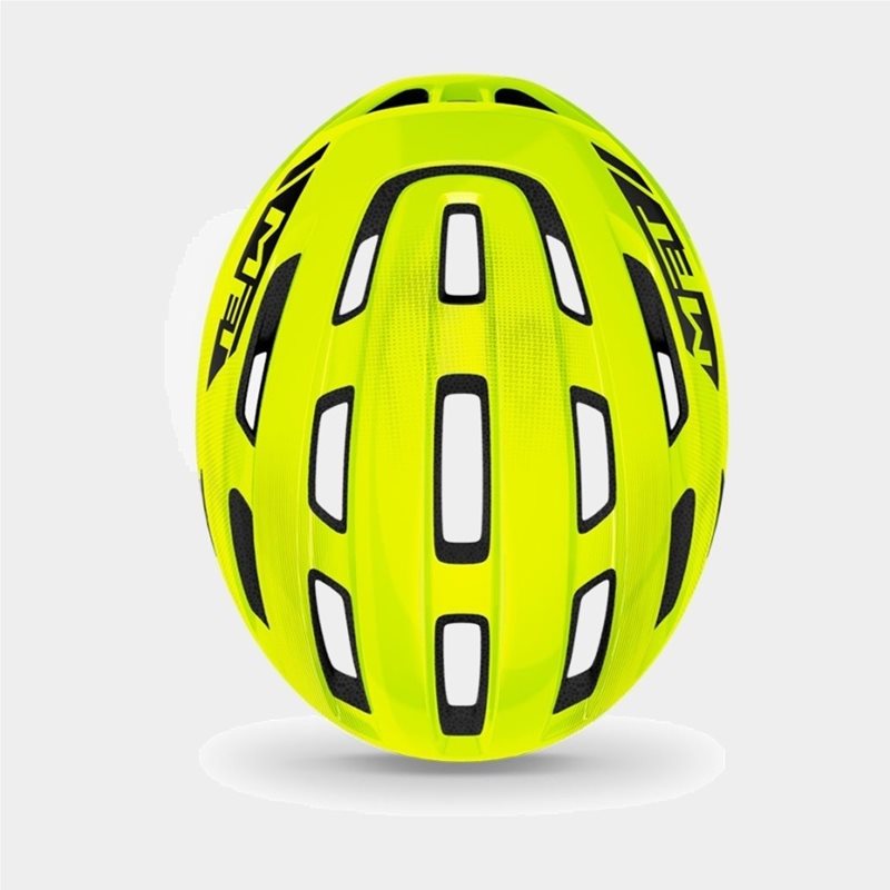 Met Cykelhjälm Miles Safety Yellow/Glossy