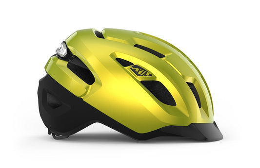 Cykelhjälm MET Urbex MIPS NTA-Certifierad Elcykel lime yellow metallic