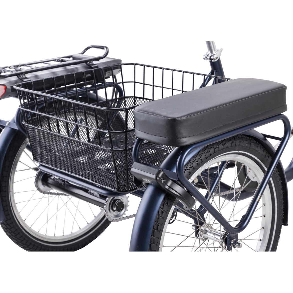 Monark Abbe Trehjulig Elcykel 5 Växlar Blå