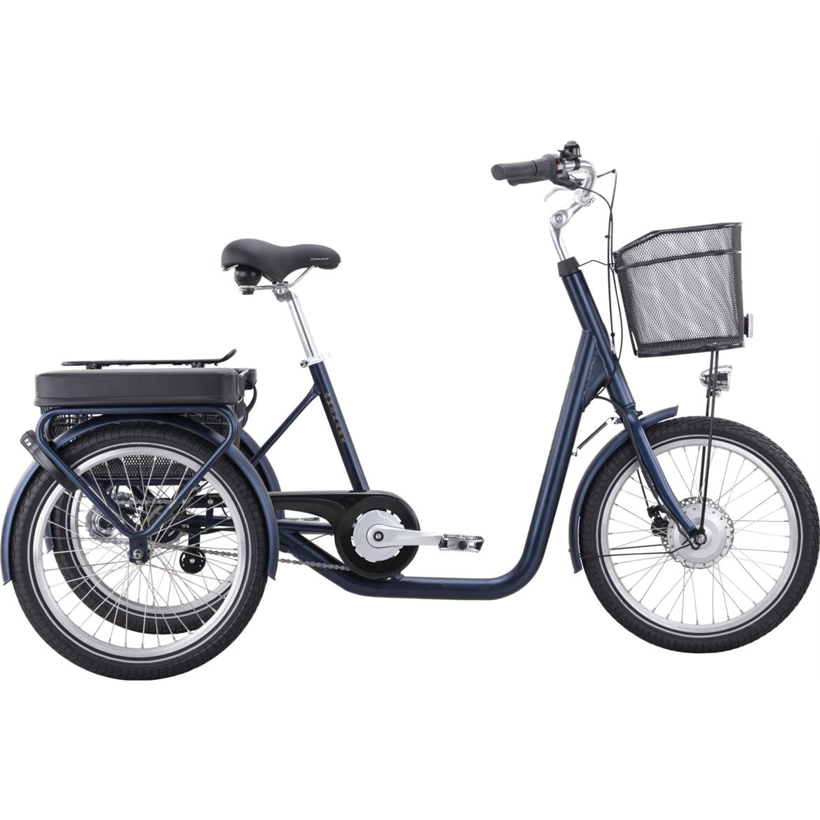 Monark Abbe Trehjulig Elcykel 5 Växlar Blå