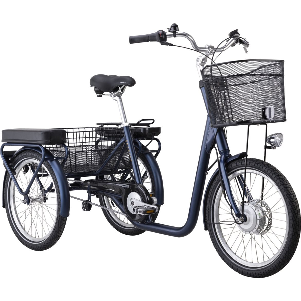 Monark Abbe Trehjulig Elcykel 5 Växlar Blå