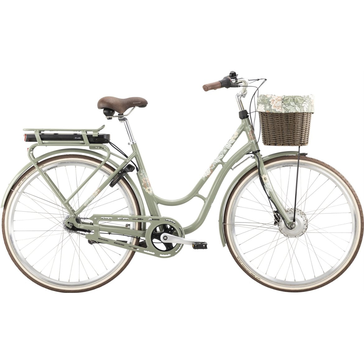 Monark eKarin Dahlia Garden Ltd. Edition Elcykel 7 Växlar Grön