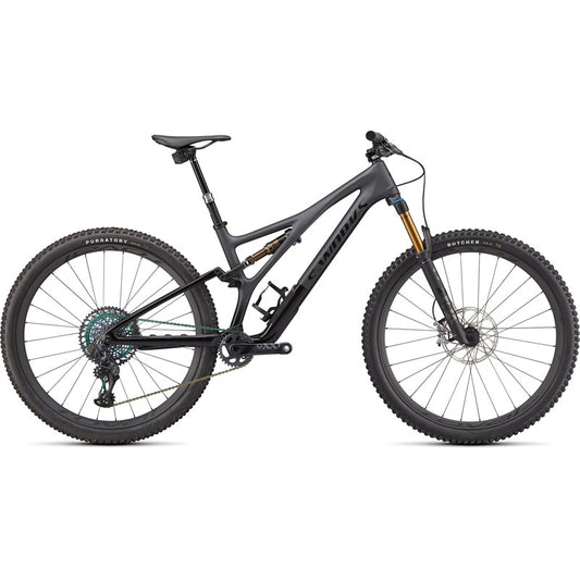 MTB Stumpjumper S-Works SATIN BRUSHED BLACK LIQUID METAL / GLOSS BLACK