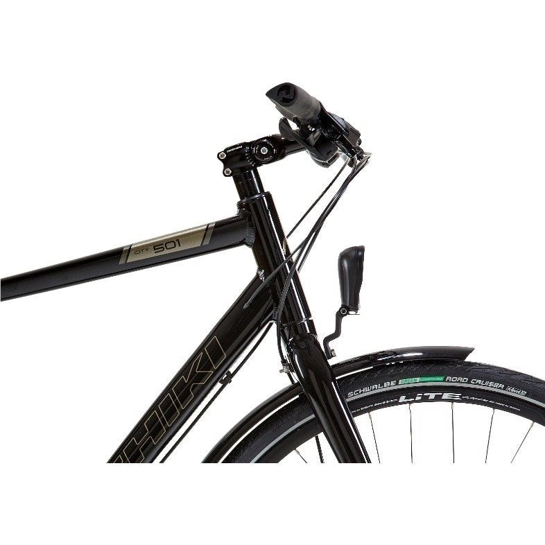 Nishiki Cityhybrid City 501 Herr Blank Svart