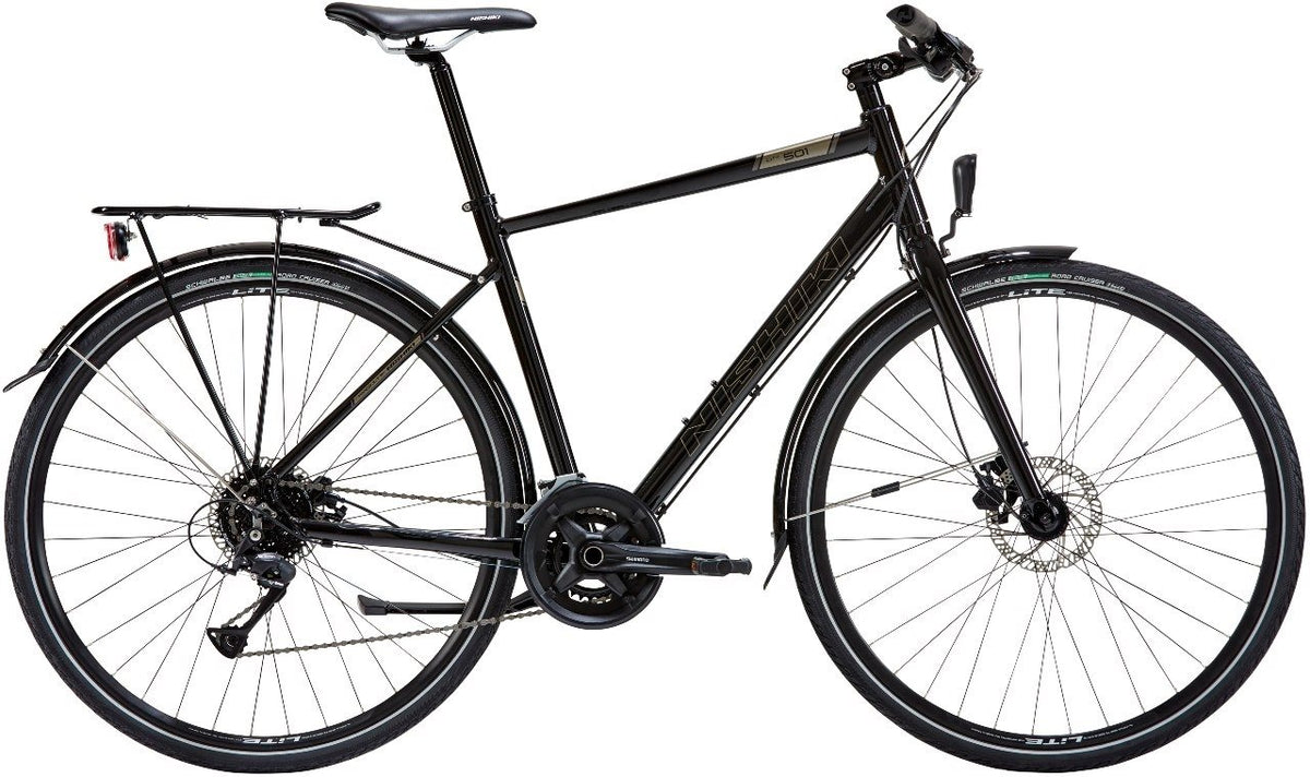 Nishiki Cityhybrid City 501 Herr Blank Svart