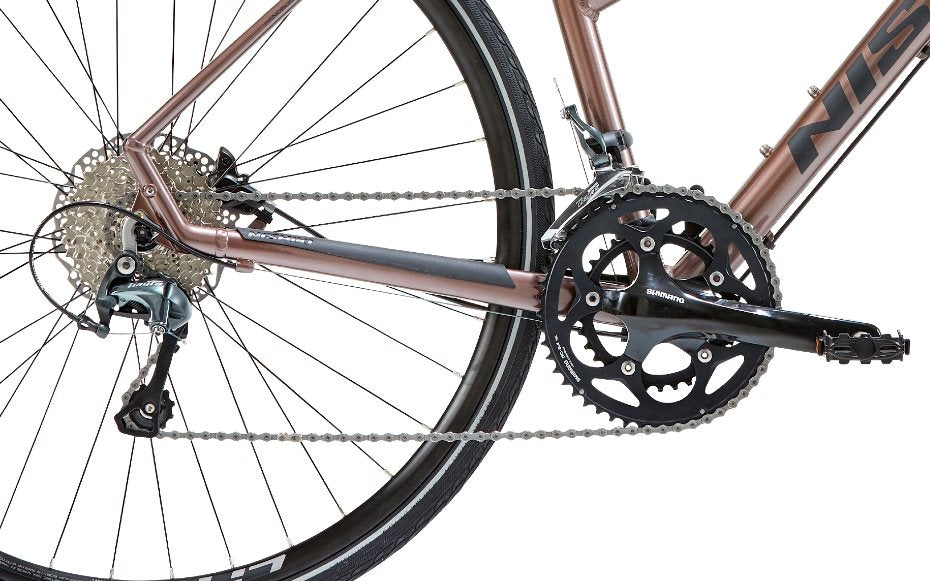 Nishiki Hybridcykel Pro Sld Dam Rose