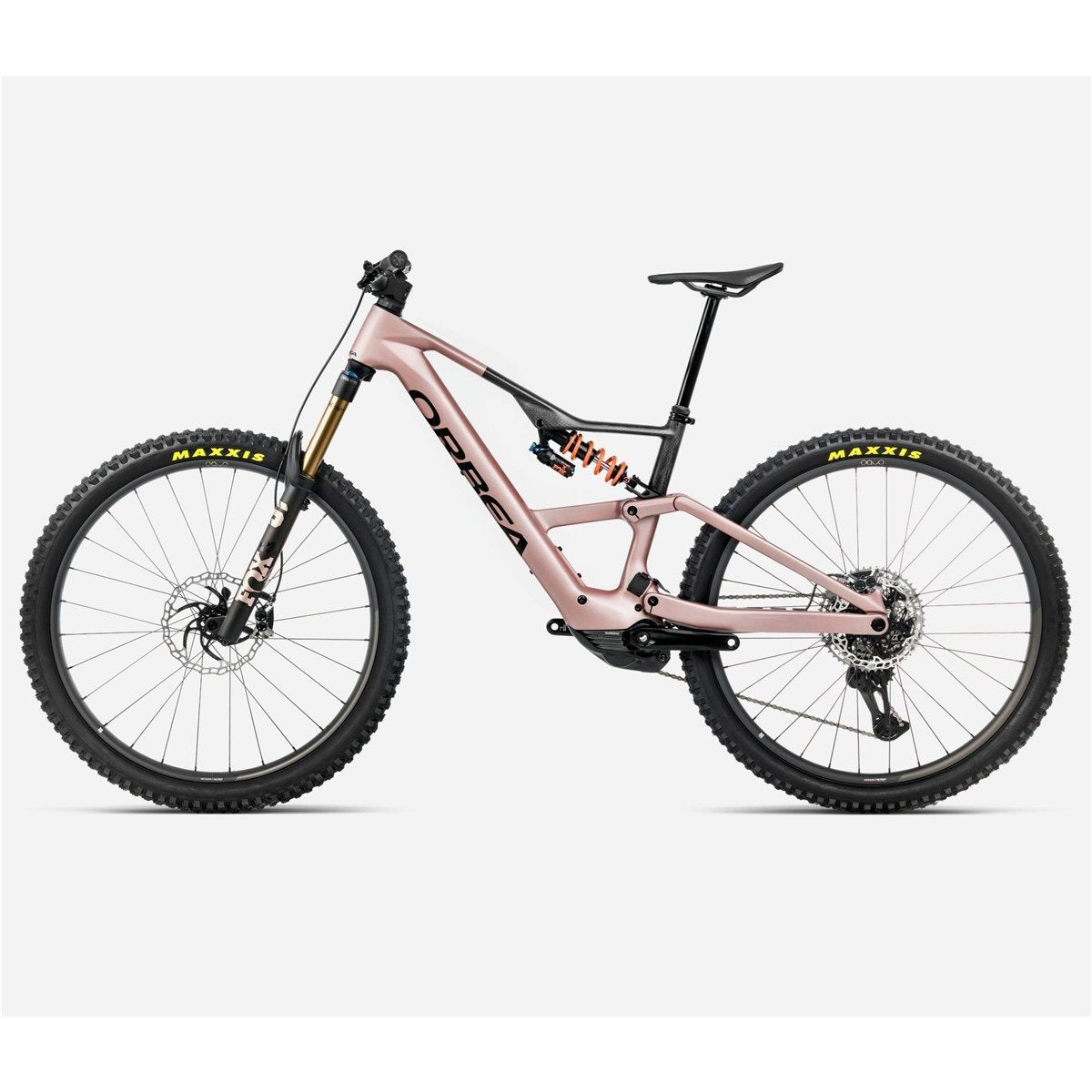 Orbea El Mtb Rise LT M-Team 630W Desert Rose Carbon Raw Matt