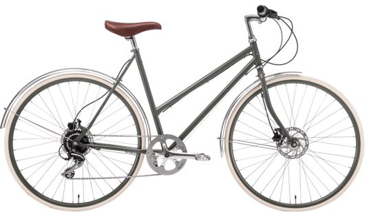 Damcykel Stålhästen Effekt 8-vxl mattgrön