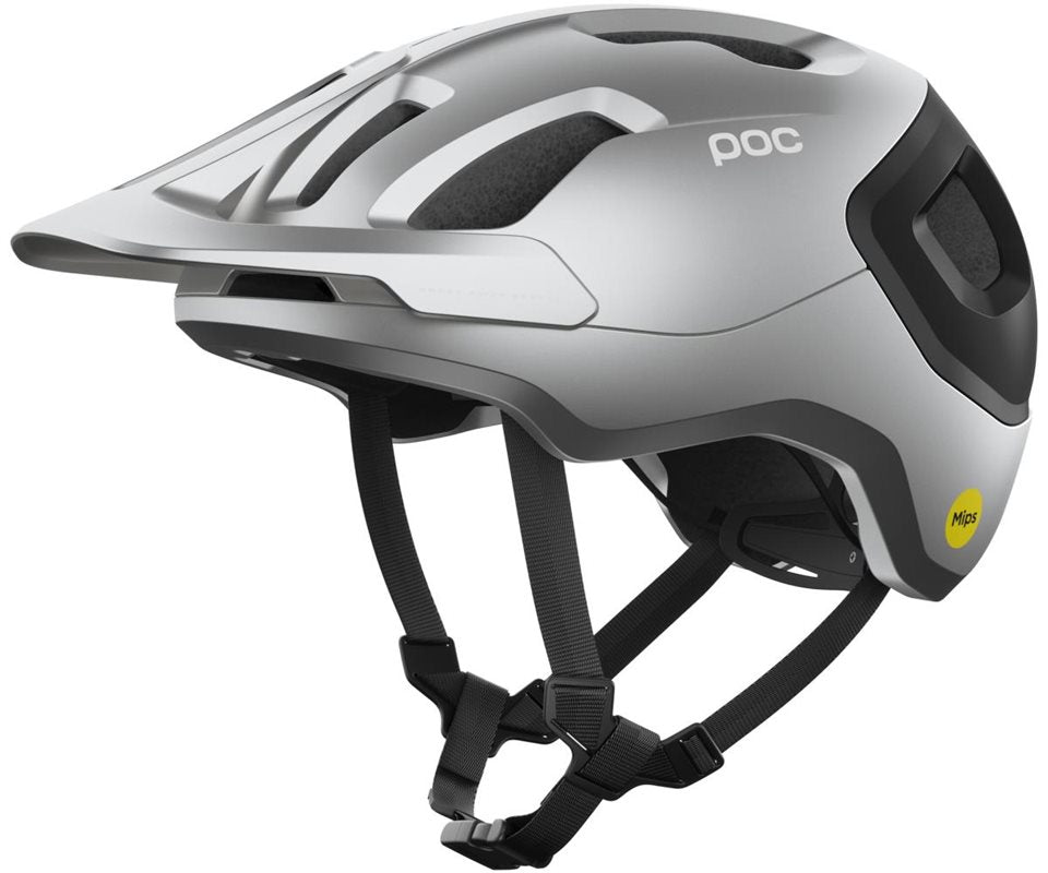 Poc Cykelhjälm Axion Race Mips Uranium Black/Argentite Silver Matt