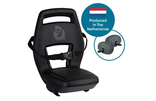 Qibbel Cykelsits 6+ Junior Seat Black