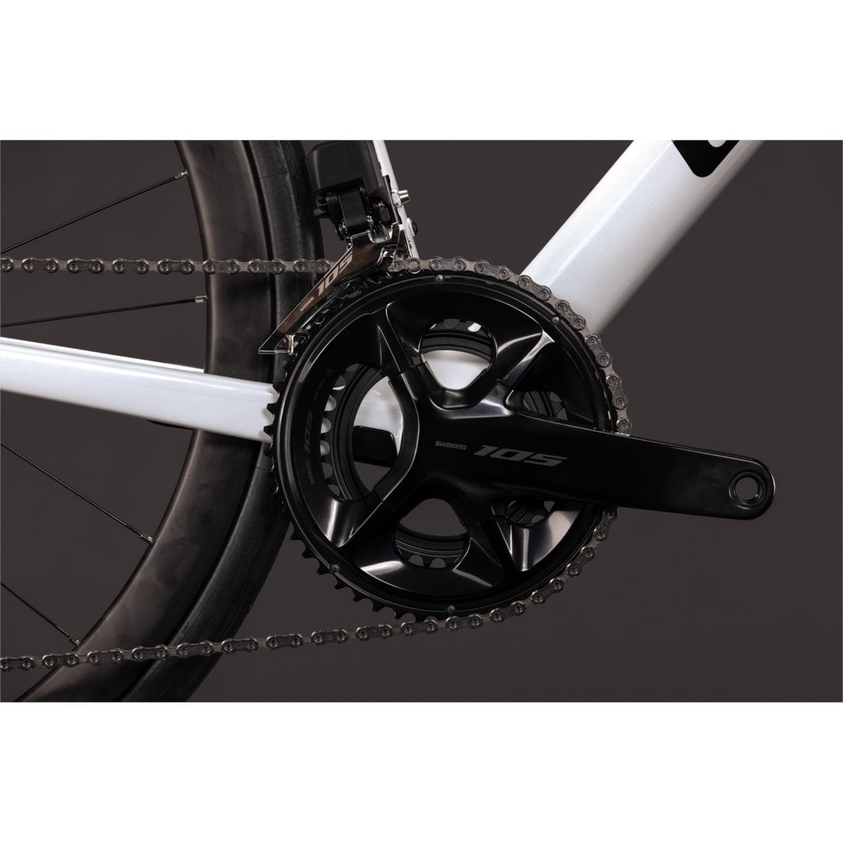 Racercykel allround Cube Attain C:62 SLX Metallicwhite/Black