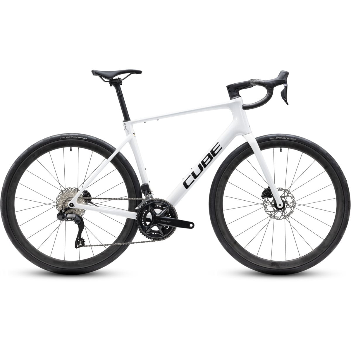 Racercykel allround Cube Attain C:62 SLX Metallicwhite/Black