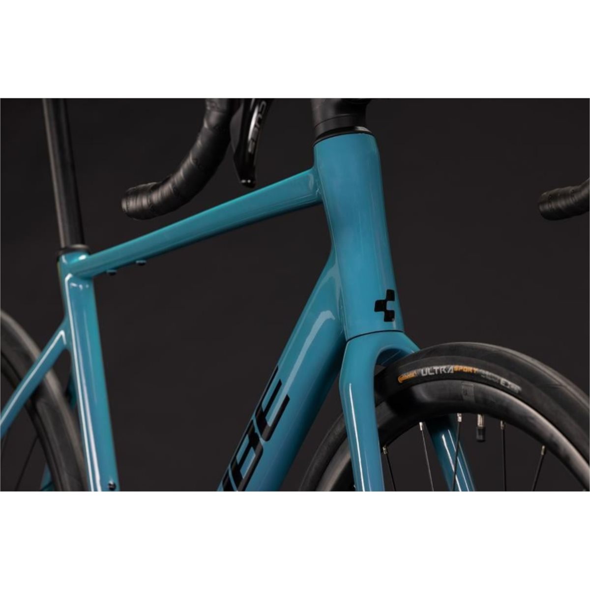 Racercykel allround Cube Attain Pro Surfblue/Black