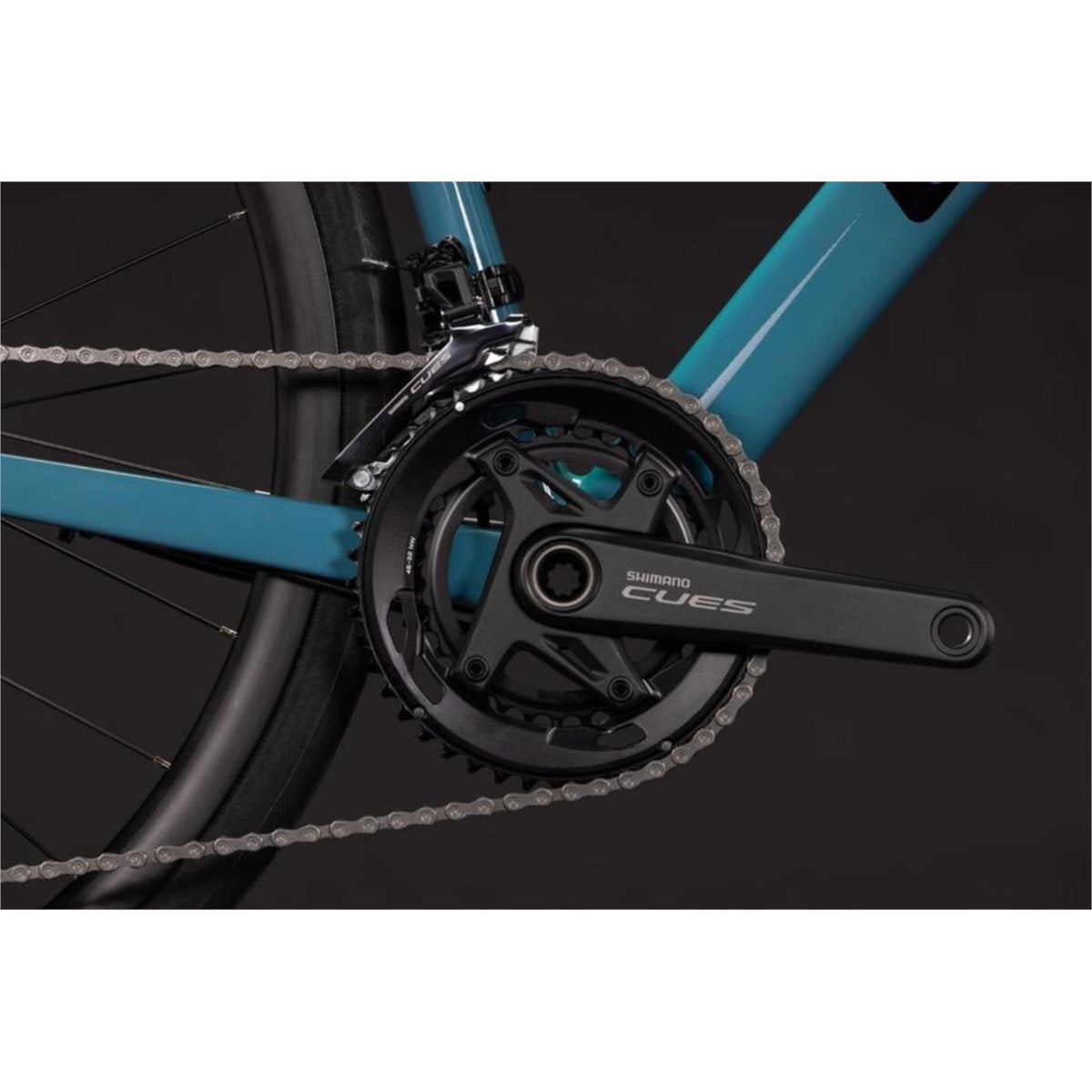 Racercykel allround Cube Attain Pro Surfblue/Black