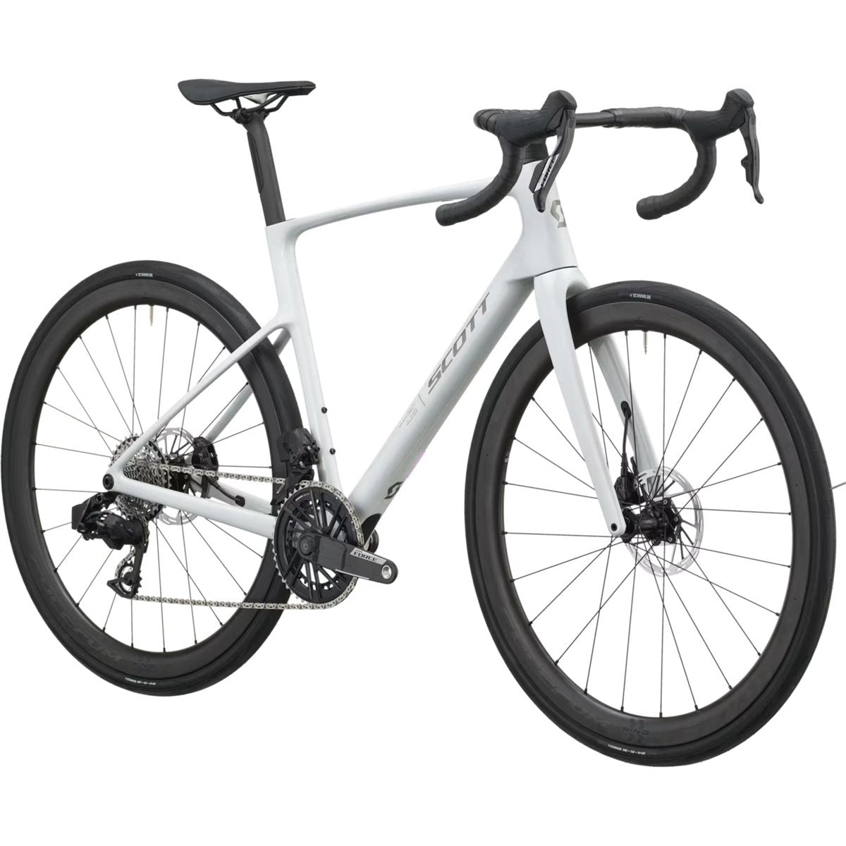 Racercykel allround Scott Addict 10 Rainbow White