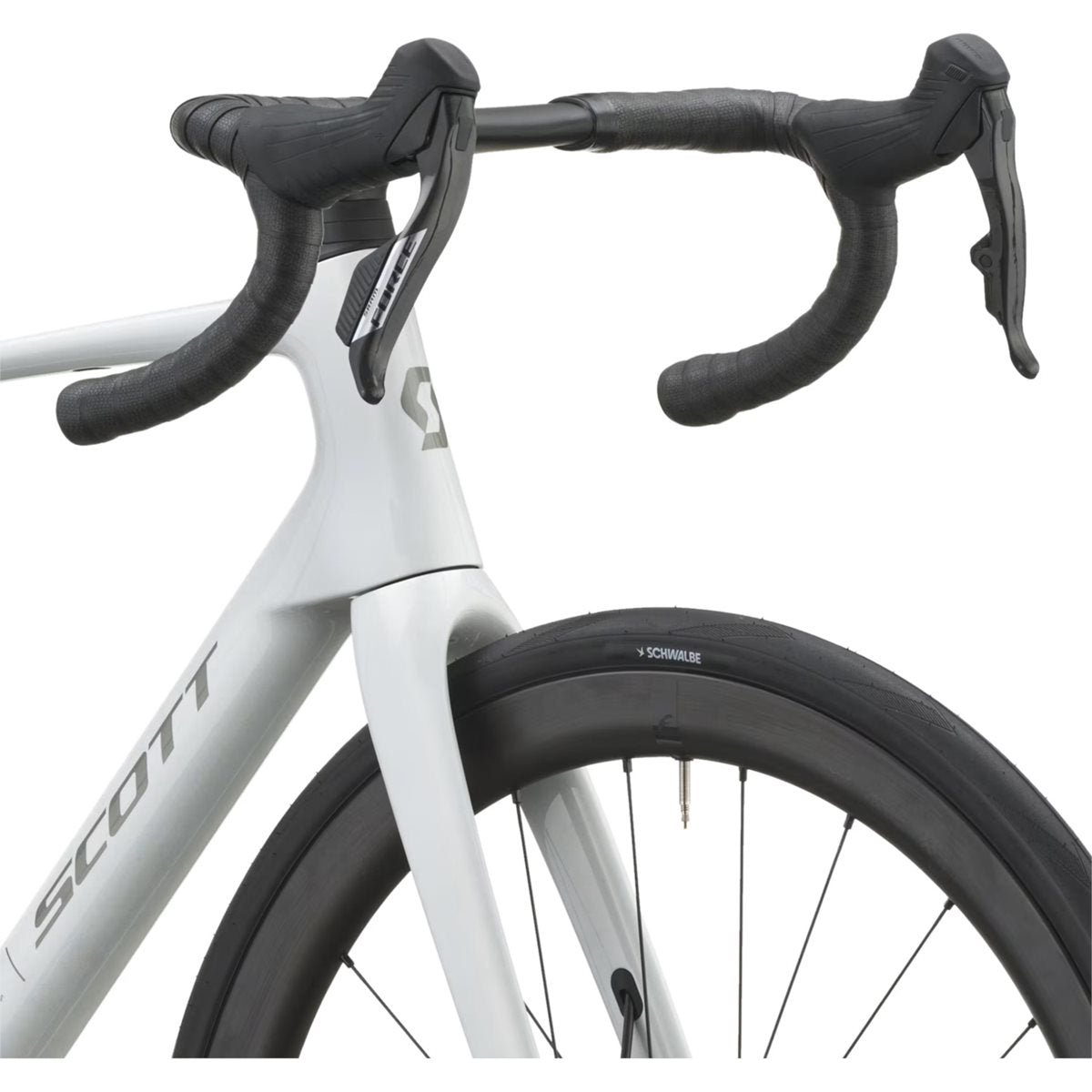 Racercykel allround Scott Addict 10 Rainbow White