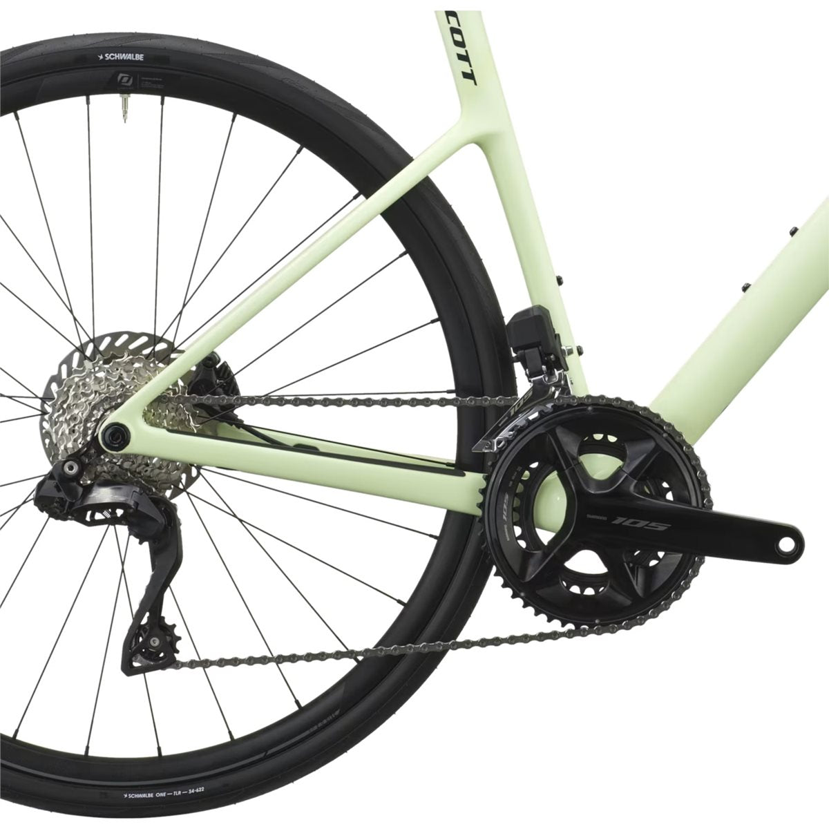 Racercykel allround Scott Addict 40 Cream Green