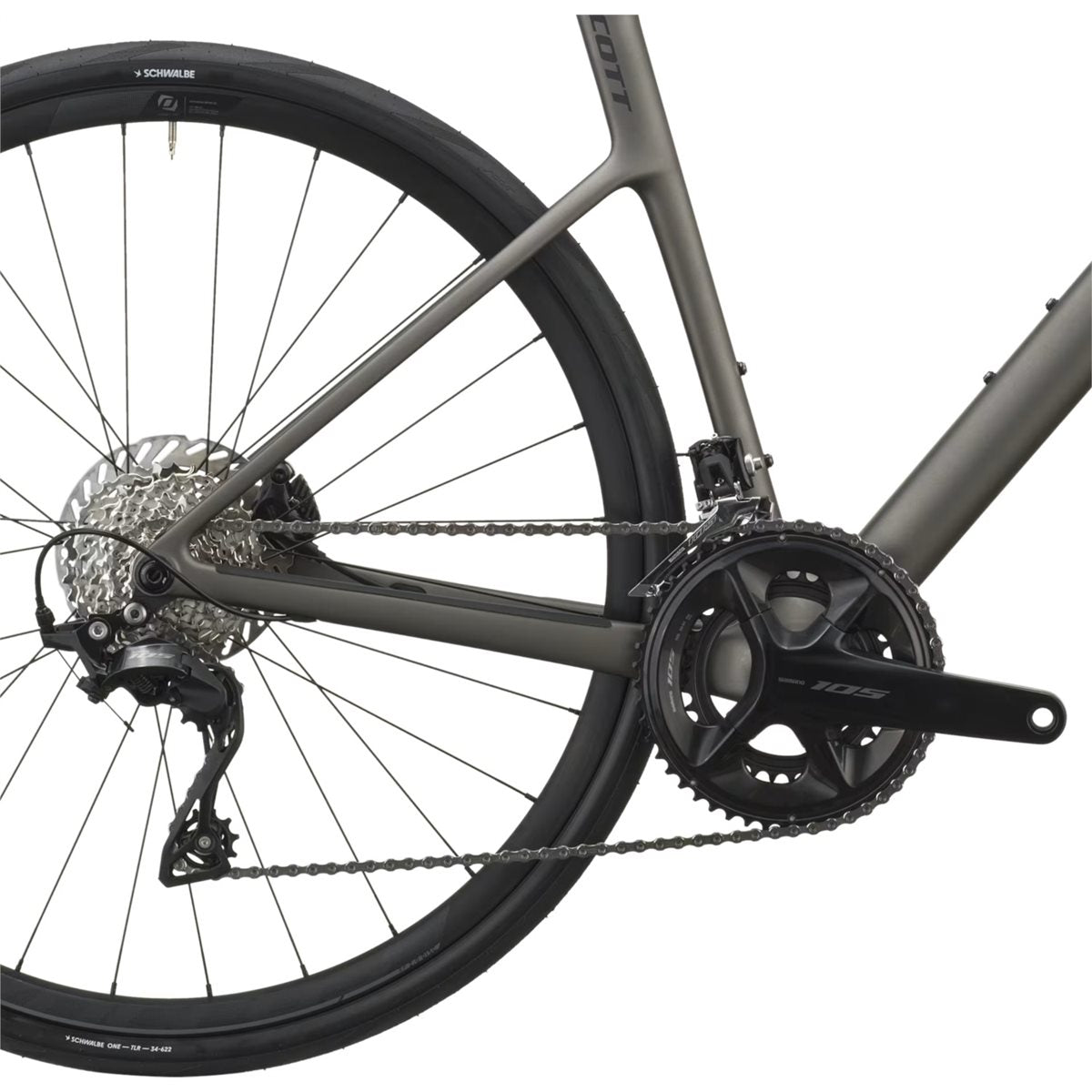 Racercykel allround Scott Addict 50 Tungsten Grey
