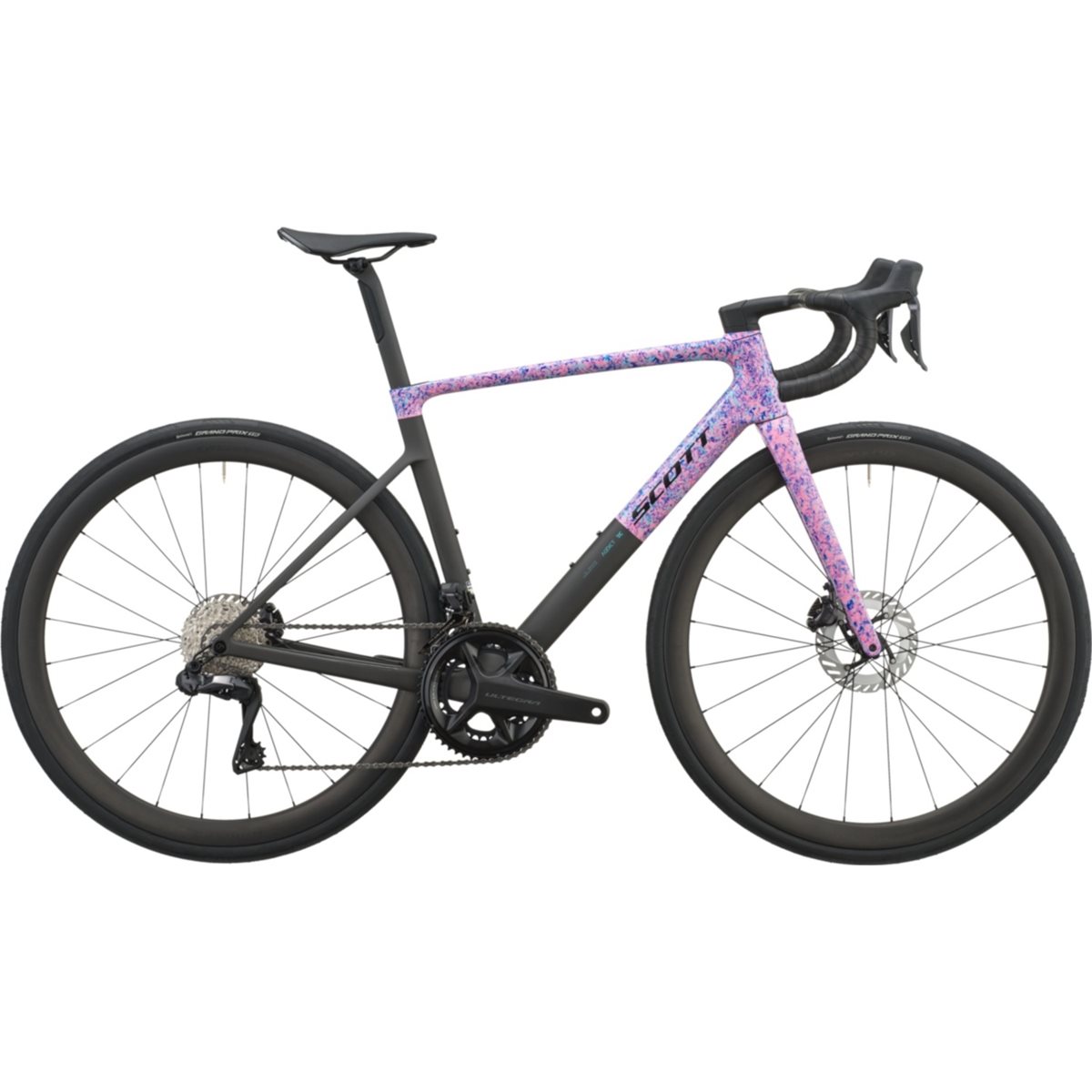 Racercykel allround Scott Addict RC 10 Flourish Blue/Carbon Black