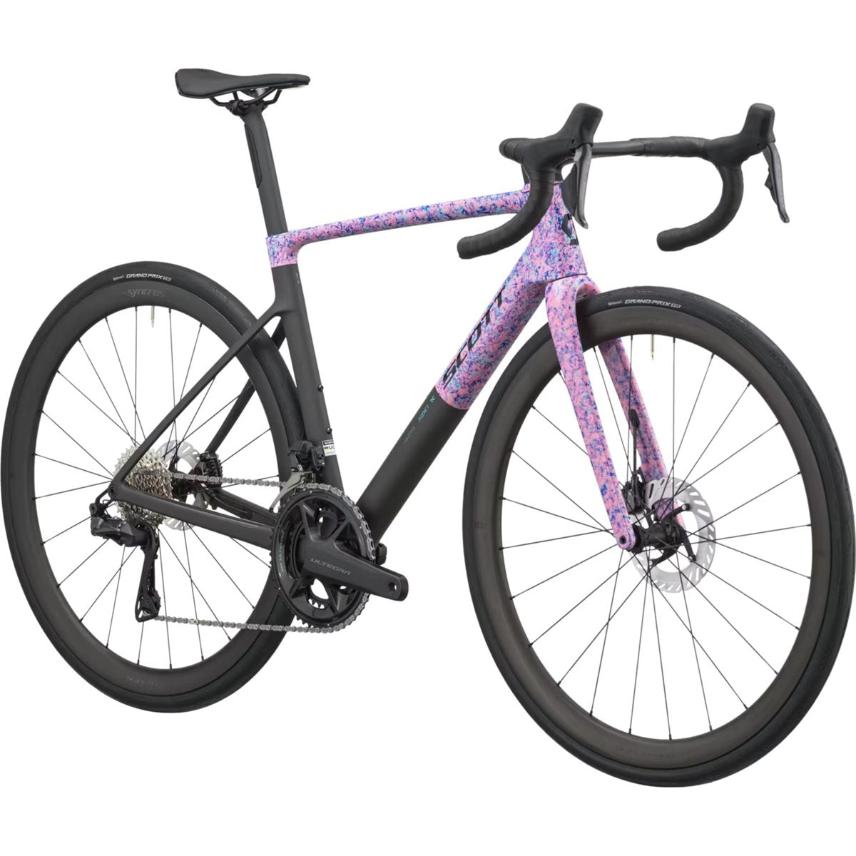 Racercykel allround Scott Addict RC 10 Flourish Blue/Carbon Black