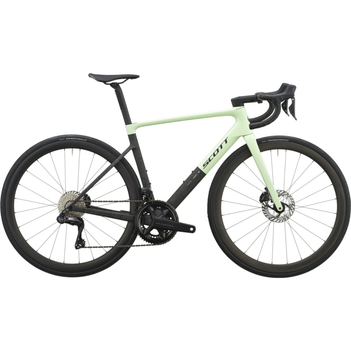Racercykel allround Scott Addict RC 20 Cream Green/Carbon Black