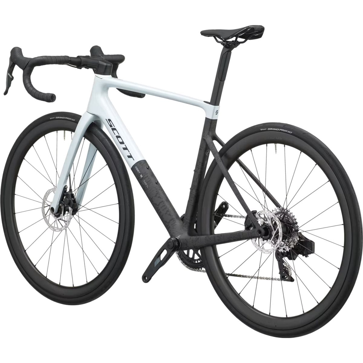 Racercykel allround Scott Addict RC 25 Cumulus White/Carbon Black