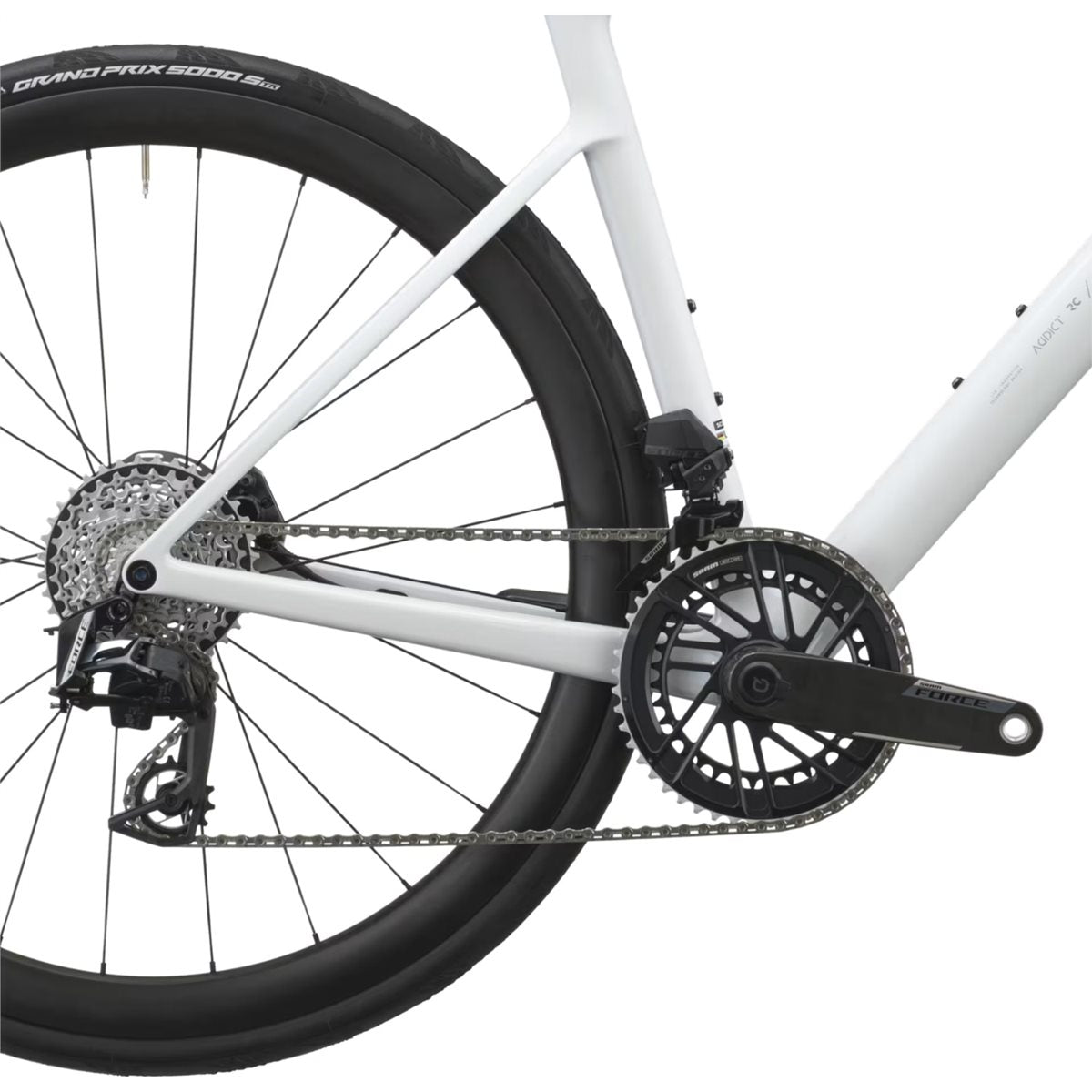 Racercykel allround Scott Addict RC Team Rainbow White