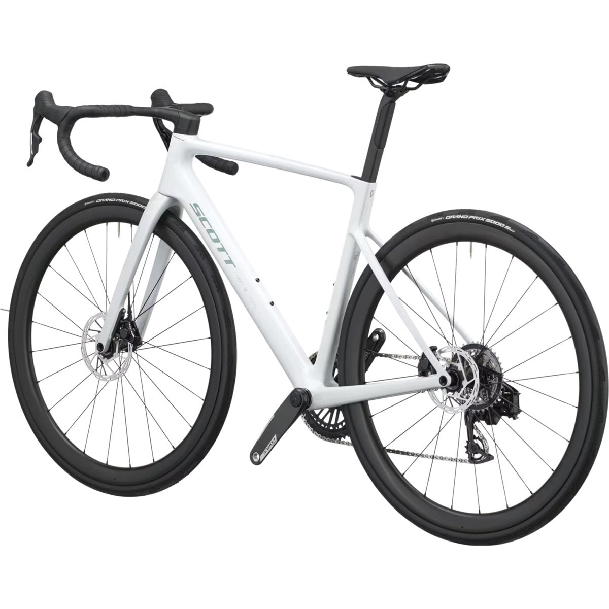 Racercykel allround Scott Addict RC Team Rainbow White