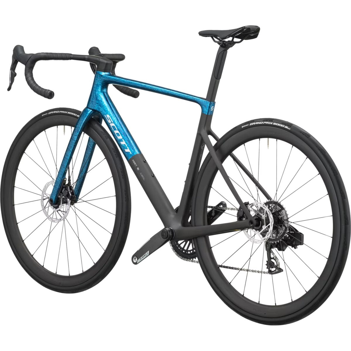 Racercykel allround Scott Addict RC Team Watery Blue/Carbon Black