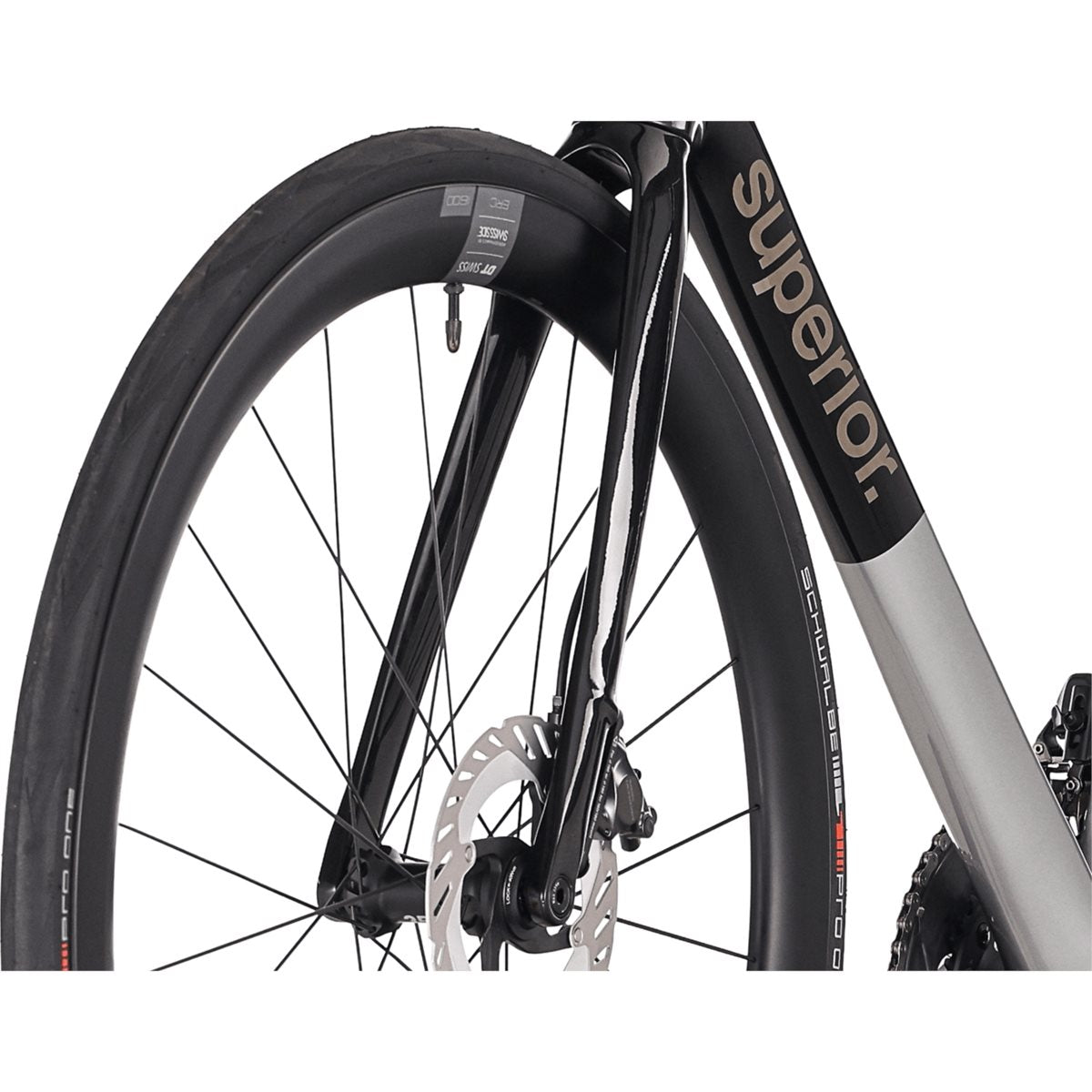 Racercykel allround Superior RR 9.8 Gloss Chrome Silver/Black Metallic