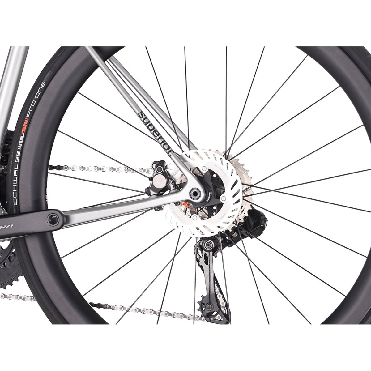 Racercykel allround Superior RR 9.8 Gloss Chrome Silver/Black Metallic