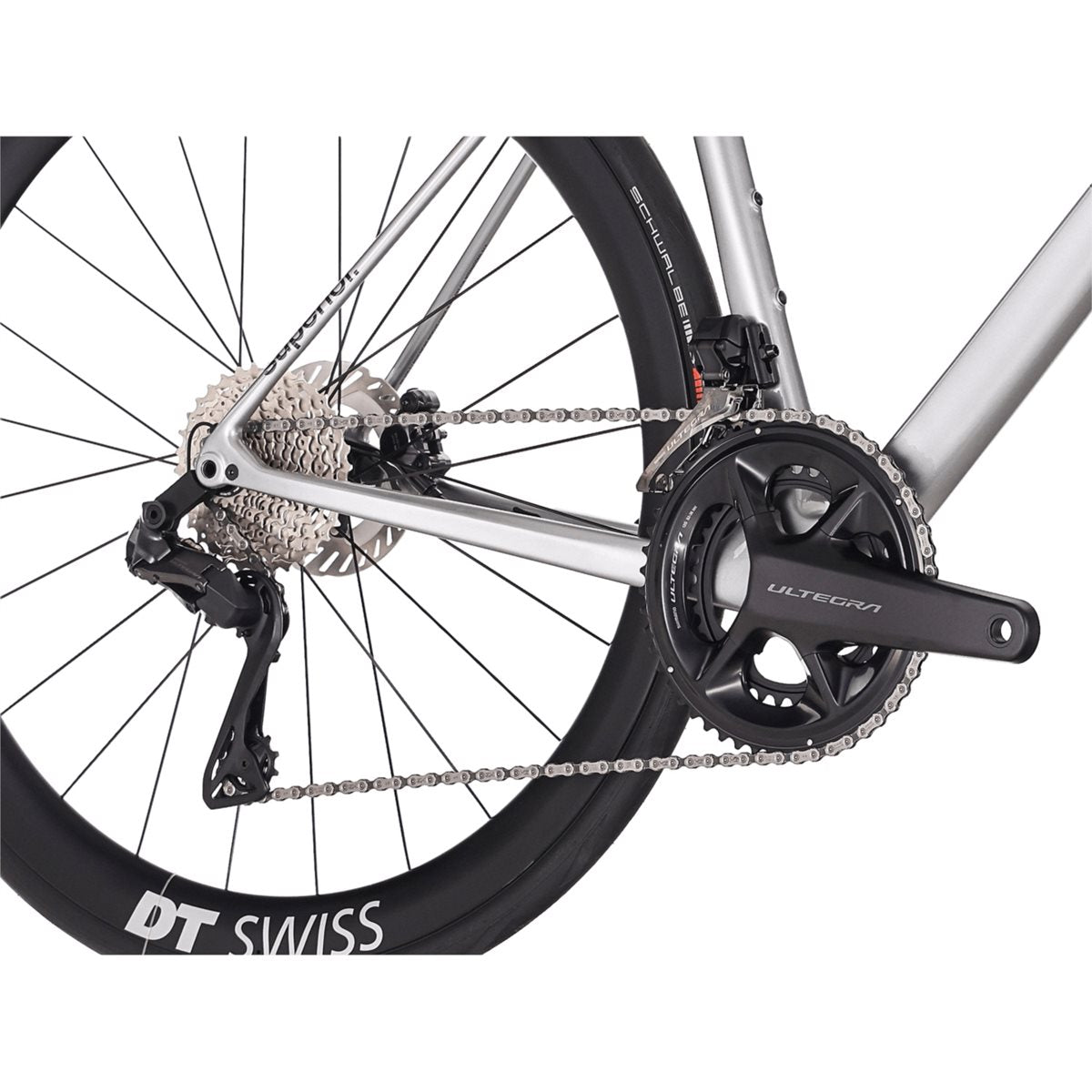 Racercykel allround Superior RR 9.8 Gloss Chrome Silver/Black Metallic