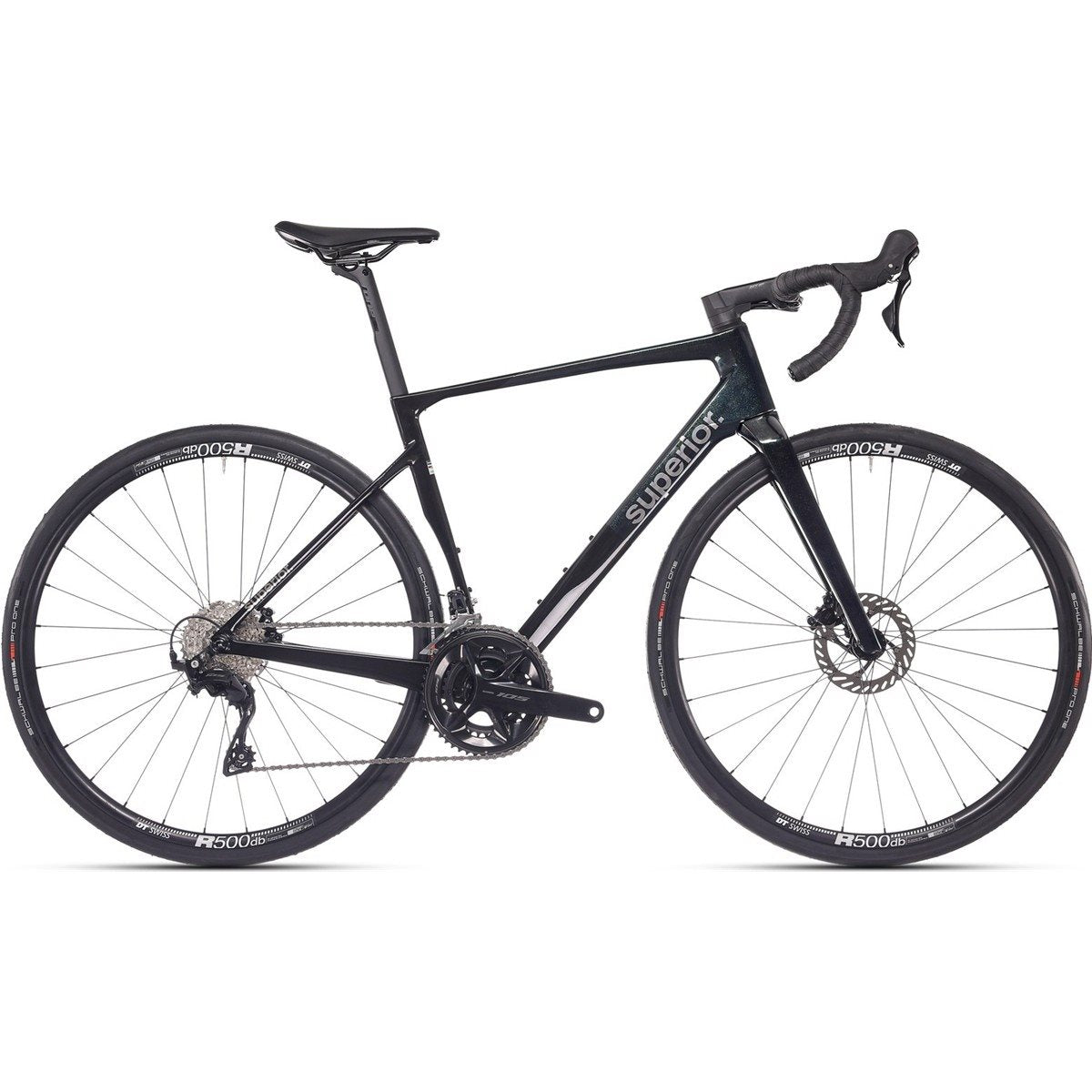 Racercykel allround Superior XR 9.3 GF Gloss Emerald Black/Carbon