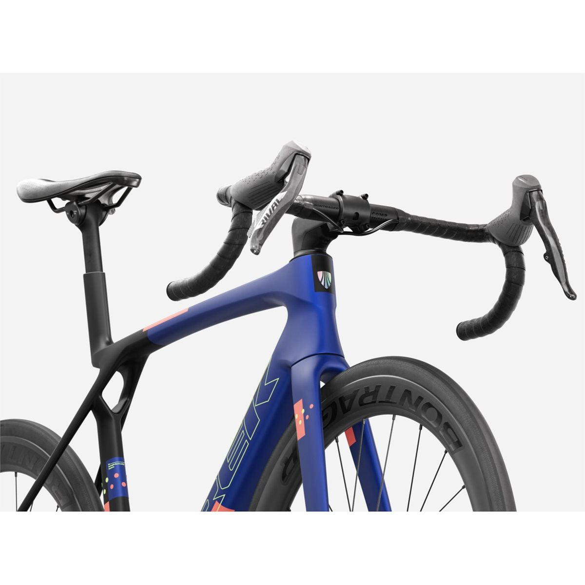 Racercykel allround Trek Madone SL 6 AXS Gen 8 Matte Cobalt/Trek Black/Living Coral