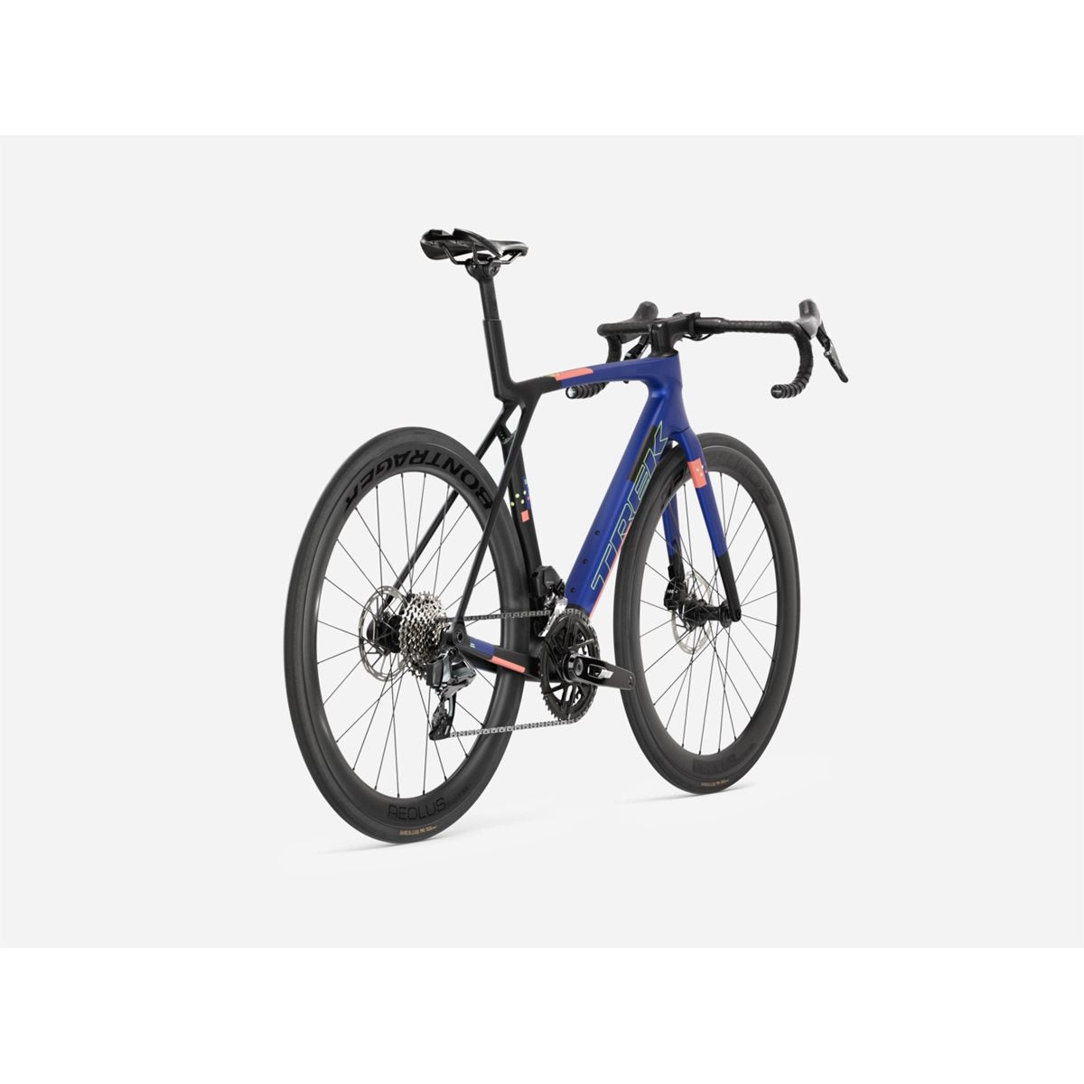 Racercykel allround Trek Madone SL 6 AXS Gen 8 Matte Cobalt/Trek Black/Living Coral