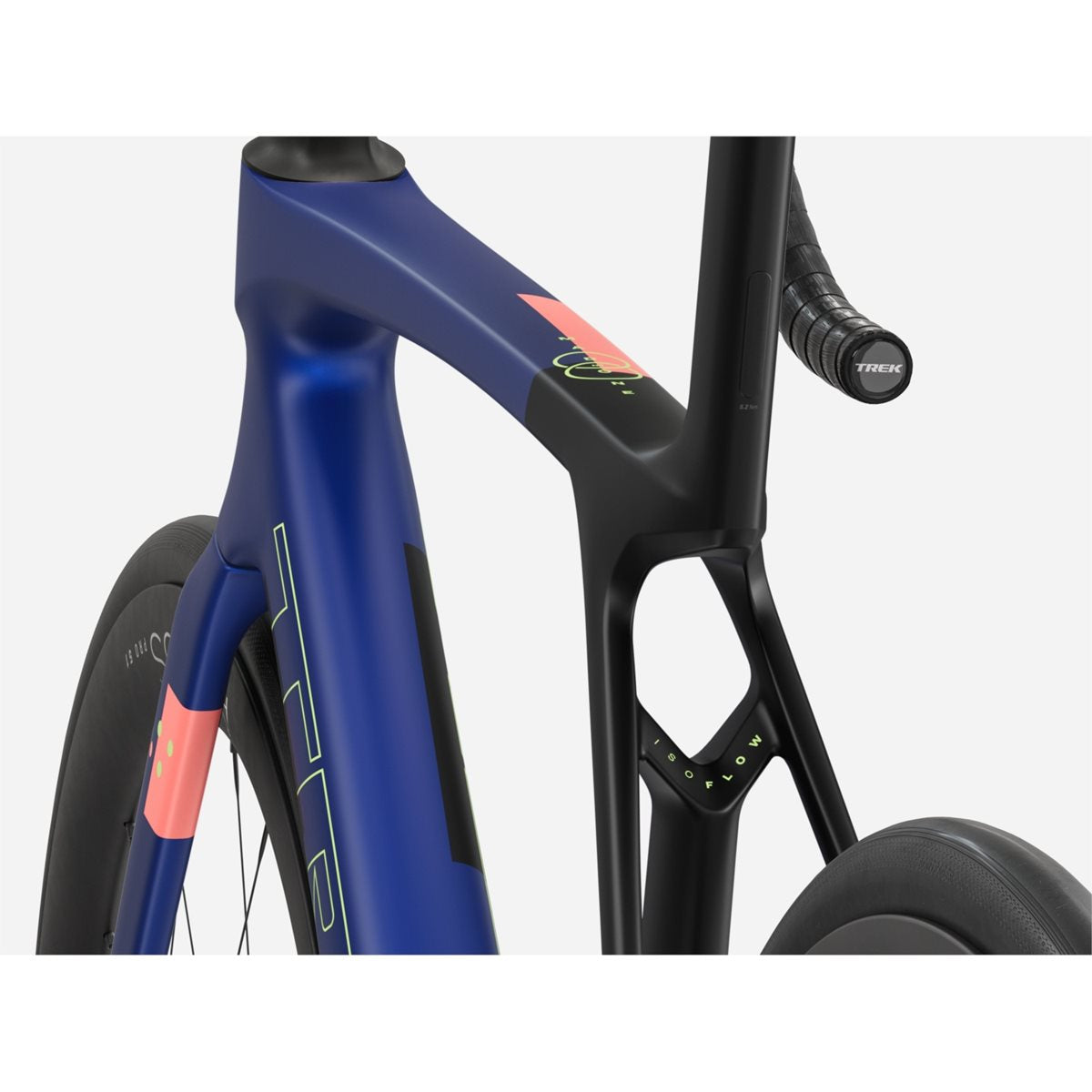 Racercykel allround Trek Madone SL 7 Gen 8 Matte Cobalt/Trek Black/Living Coral