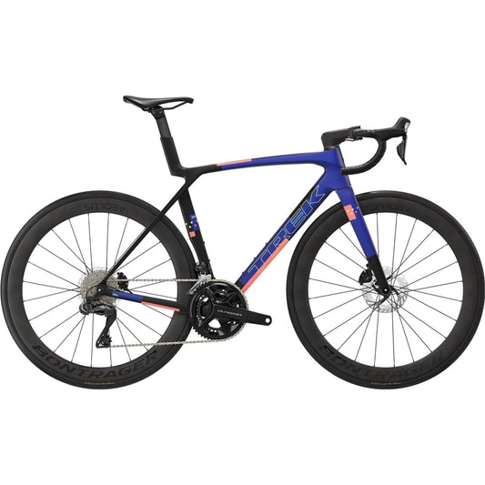 Racercykel allround Trek Madone SL 7 Gen 8 Matte Cobalt/Trek Black/Living Coral