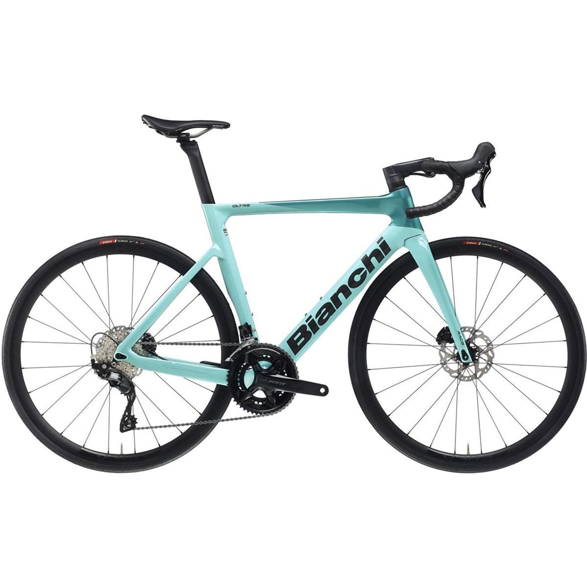 Racercykel Bianchi Oltre Race 105 Di2 Celeste Metallic