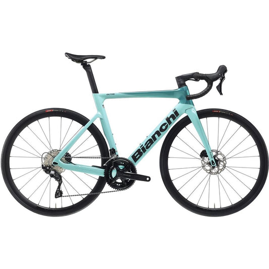 Racercykel Bianchi Oltre Race 105 Di2 Celeste Metallic