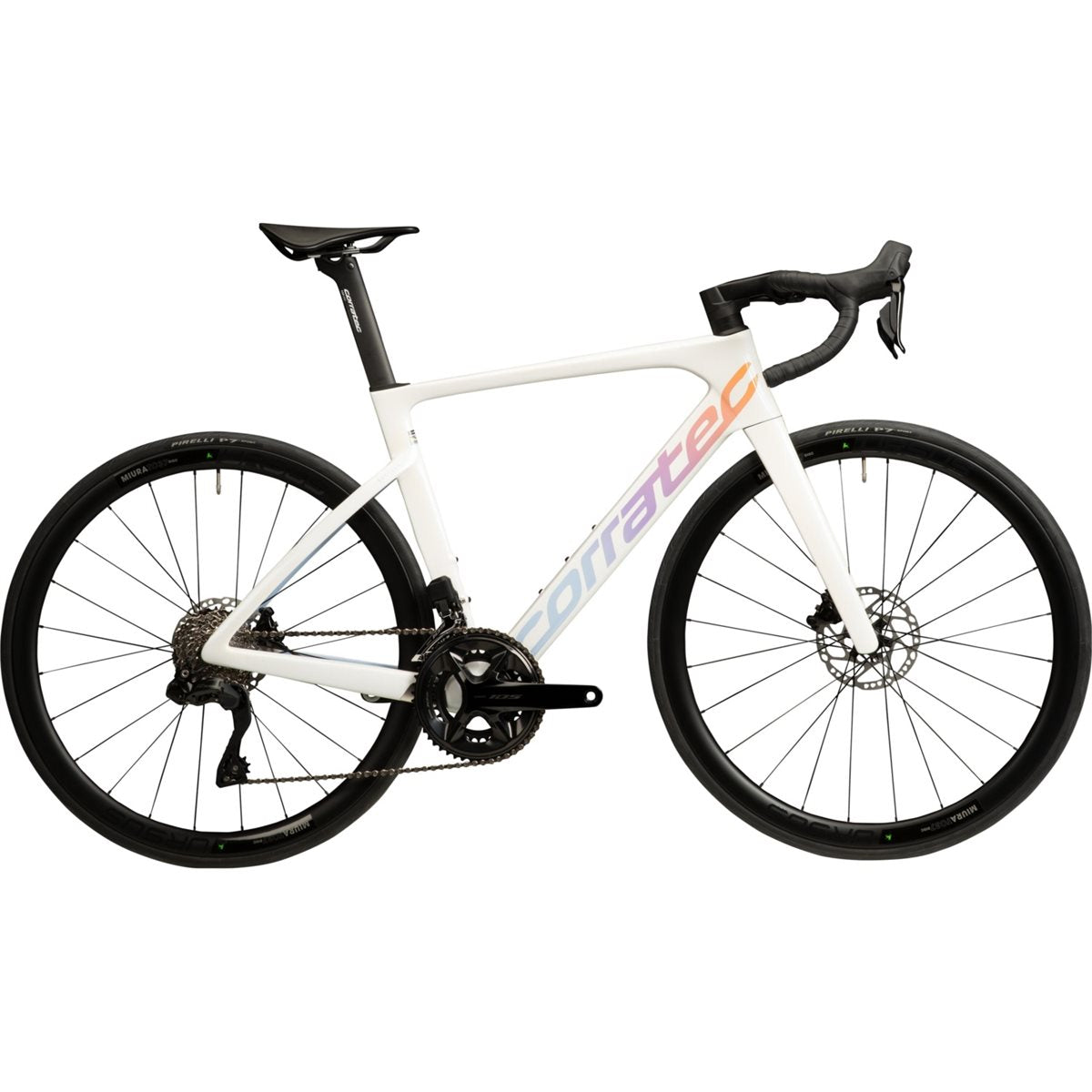 Racercykel Corratec CCT Team Pro White/Lightblue/Lavender/Orange