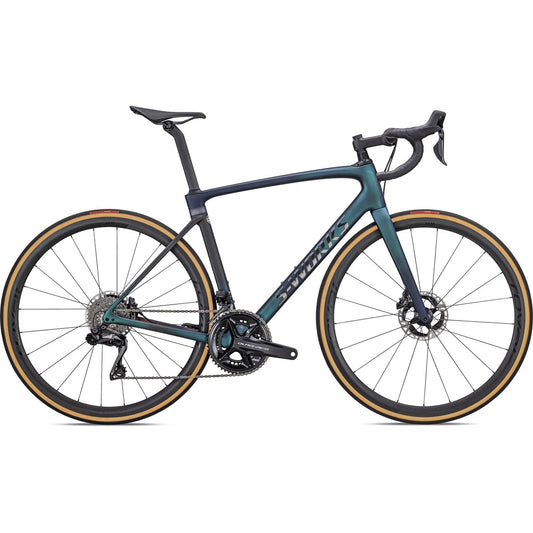 Racercykel Roubaix S-Works Green Pearl/Carbon Fade/Silver Dust/Black C