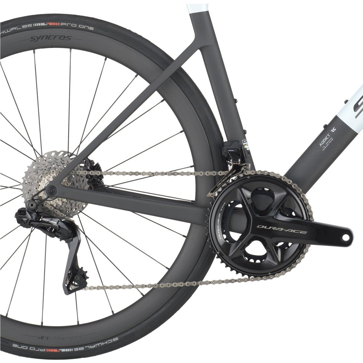 Racercykel Scott Addict RC Pro Cumulus White/Carbon Black