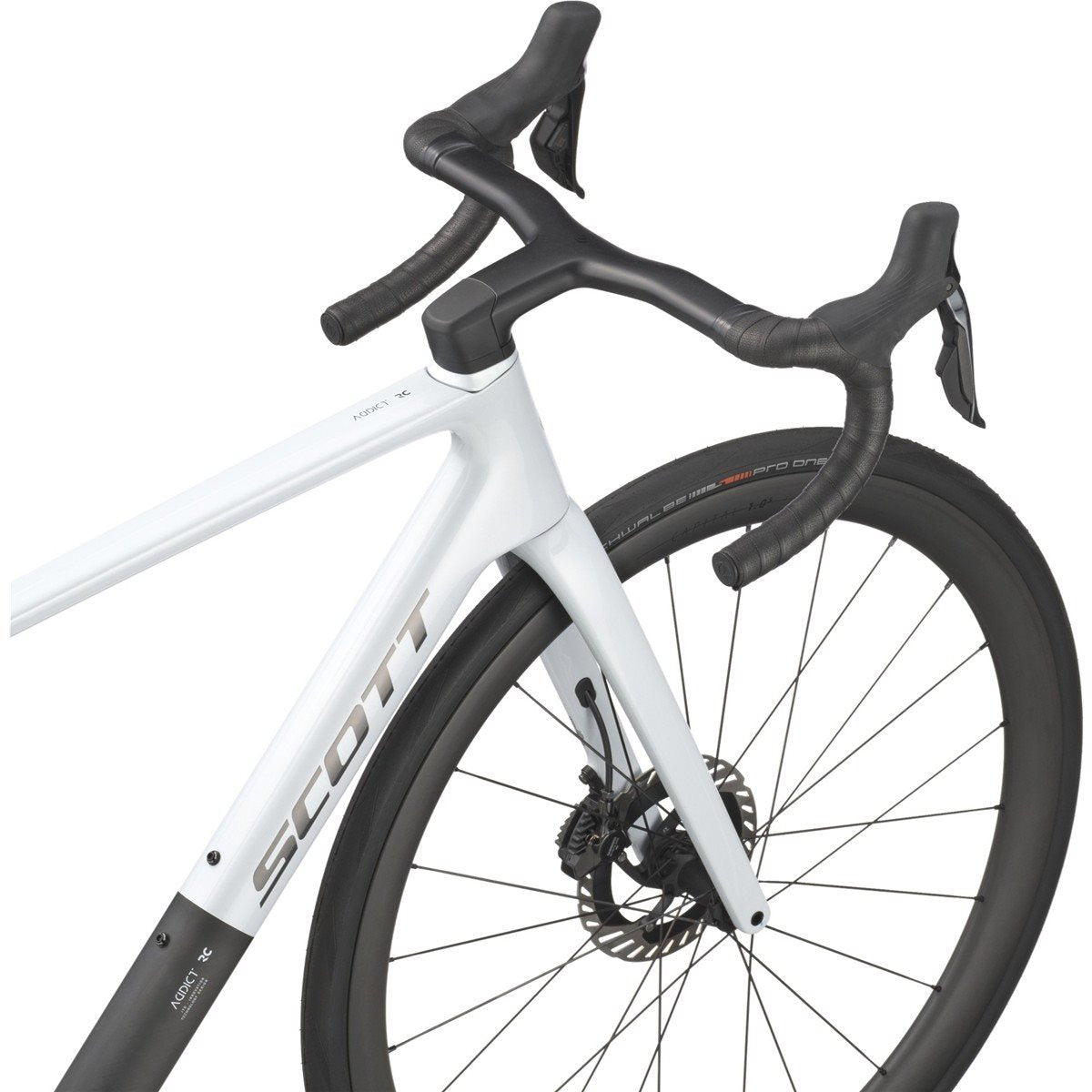 Racercykel Scott Addict RC Pro Cumulus White/Carbon Black