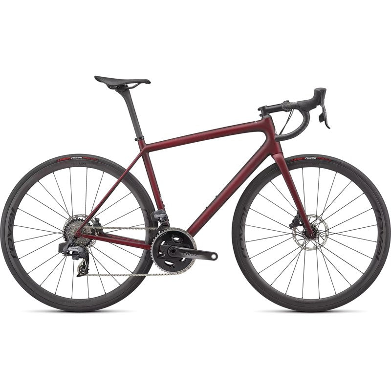 Racercykel Specialized Aethos Pro eTap Maroon / Black Tint Edge Fade