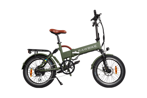 Rawbike Elcykel City grön