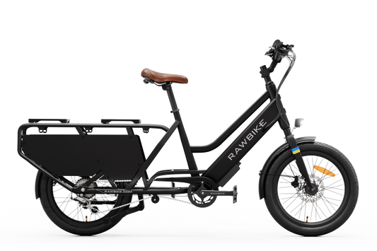 RAWBIKE Longtail Elcykel Jet black